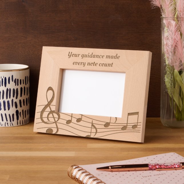 Custom Thank you Etched Wooden Photo  Engraved Frames (Left)