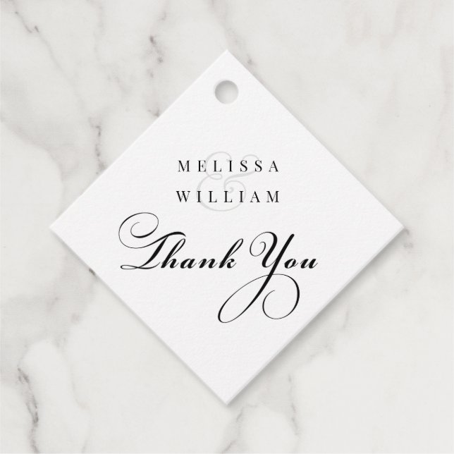 Custom Thank You Favor Tags (Front)