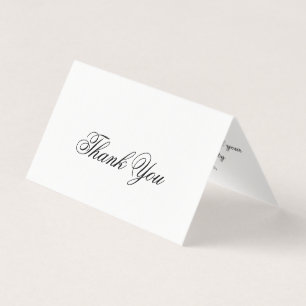 Custom Thank You Fold Card