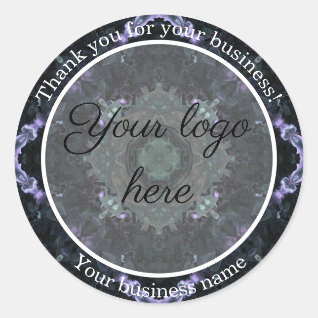 Custom 'Thank You for Your Business' Stickers  (Front)