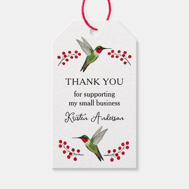 Custom Thank you Gift Tags (Front)