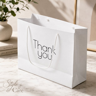 Custom Thank You Large Gift Bag Personalized Style