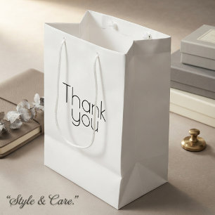 Custom Thank You MediumGift Bag Personalized Style