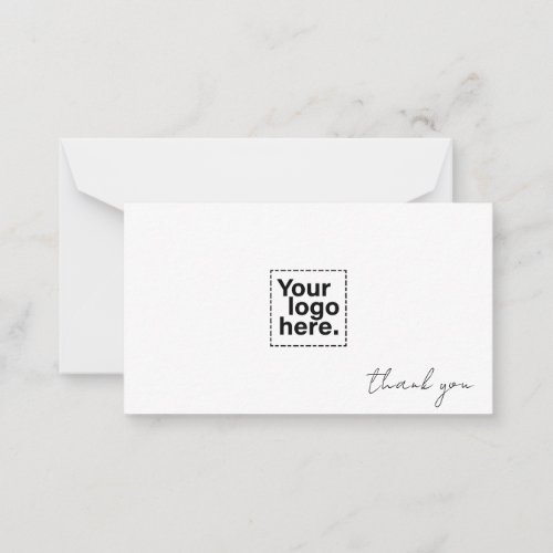 Custom Thank You Modern Business Promotional  Note Card