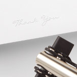 Custom Thank You Modern Elegant Script Wedding Embosser<br><div class="desc">Create your own custom, personalized, stylish, classy, chic, elegant typography / script / font, "Thank You" desk embosser seal, made from reinforced steel with a powdered-coated finish, and leave a mark of sophistication to envelopes, letterhead, stationery, invitations, paper napkins, books, foil labels, cards, notecards, gift tags, and more. You may...</div>