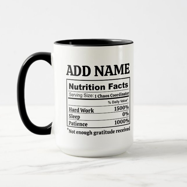 Custom Thank You Mug Coworker Boss Birthday Fun (Left)