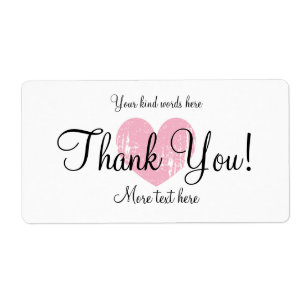 Custom thank you party favor water bottle labels