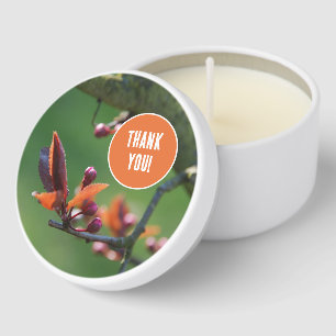 Custom Thank You Photo Card Mini Candle Favors