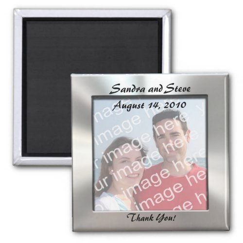 Custom Thank You  Photo Magnet