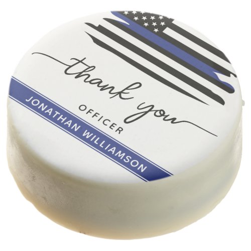 Custom Thank You Police Officer Retirement Gift Chocolate Covered Oreo