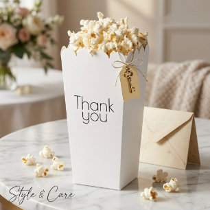 Custom Thank You Popcorn Party Favor Boxes