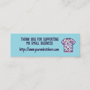 Custom Thank You Shirt Small Business  Mini Business Card