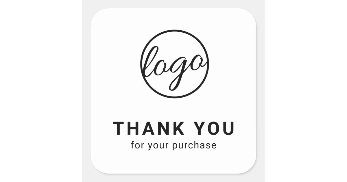 Custom Thank You Sticker