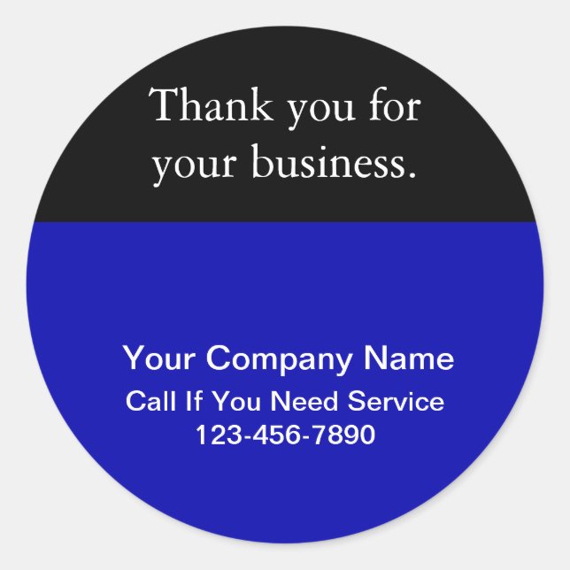Custom Thank You Stickers (Front)