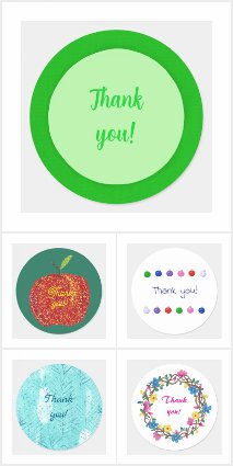Custom Thank you Stickers