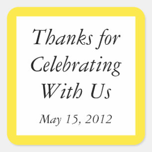 Custom Thank You Stickers and Favor Labels