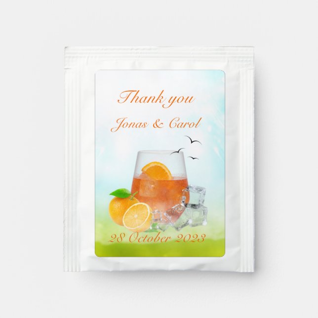 Custom Thank you  Tea Bag Drink Mix (Front)