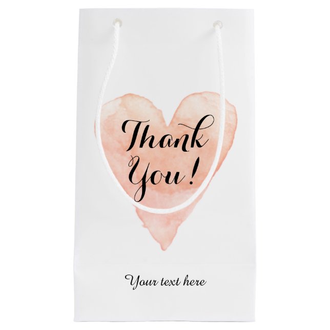 Custom thank you wedding party favor gift bags (Front)