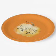 Custom THANKFUL ALWAYS Thanksgiving Table Orange