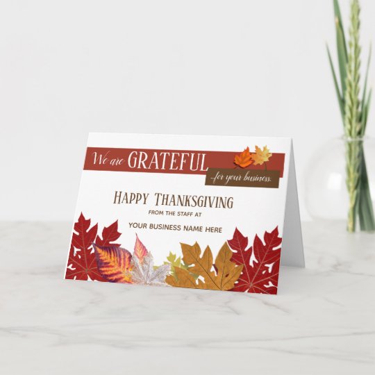 Business thanksgiving greeting sample