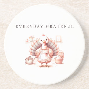 Custom Thanksgiving Coasters, Fall Turkey Decor Coaster