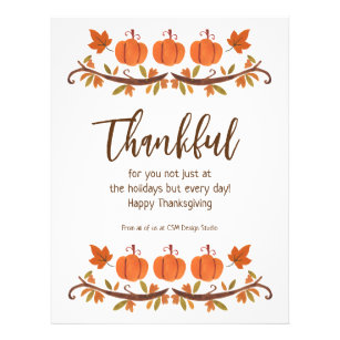 Custom Thanksgiving Customer Appreciation Flyer