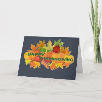 Custom Thanksgiving Folded Greeting Card by CREATIVEHOLIDAY at Zazzle