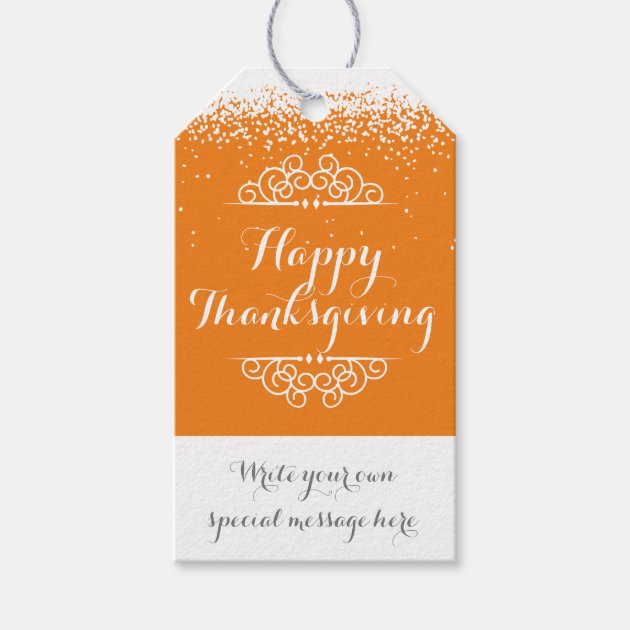 Custom Thanksgiving Gift Tags