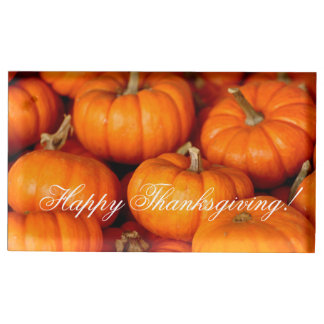 Custom Thanksgiving Place Card Holders Pumpkins