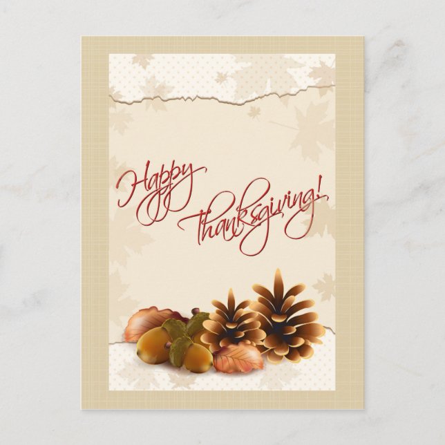 Custom Thanksgiving Postcard (Front)