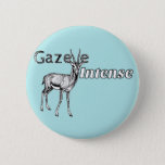 Custom The Color! Gazelle Intense Motivational Pinback Button at Zazzle
