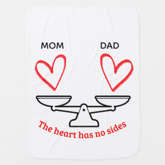 Custom "The Heart Has No Sides" Baby Blanket - Nur