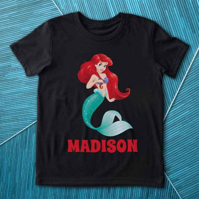 Custom - The Little Mermaid's Adventurous Ariel Tri-Blend Shirt (Shirt on background)