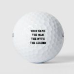 Custom The Man The Myth The Legend Golf Balls at Zazzle