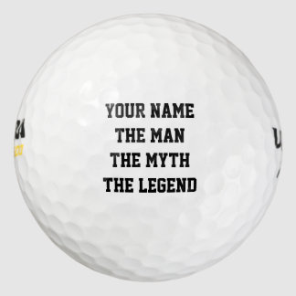 Custom The man the myth the legend golf balls