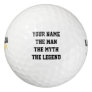Custom The man the myth the legend golf balls