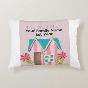 Custom The Signature Whimsy (Pink & Teal) Accent Pillow