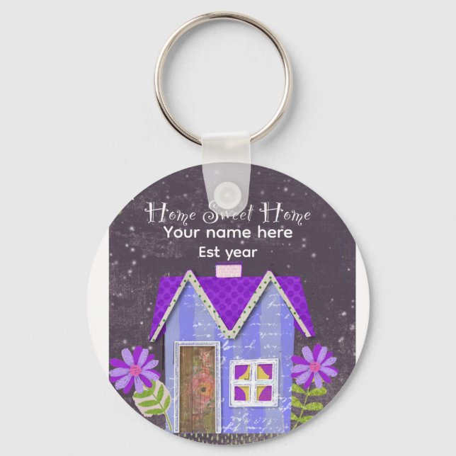 Custom The Signature Whimsy (Pink & Teal) Keychain (Front)
