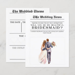 Custom The Wedding News Will You Be My Bridesmaid