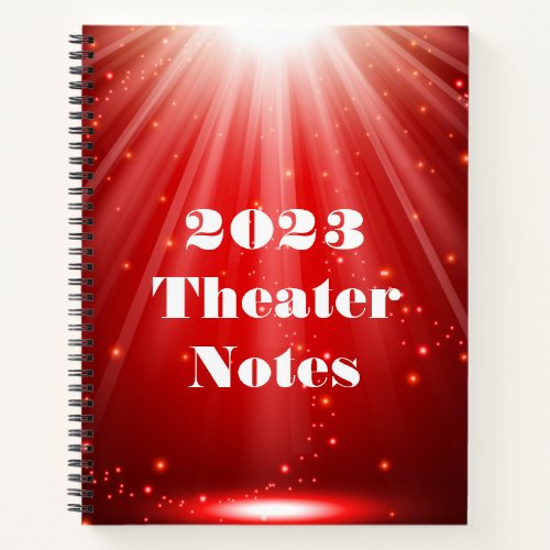 Custom Theater or Drama Department Notebook