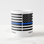 Thin Blue Line, Coffee, Tea, Mug, Police, Law, Enforcement
