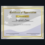 Custom Thin Blue Line Flag Certificate<br><div class="desc">Our Thin Blue Line certificates are the prefect way to recognize achievement, promotion, completion or appreciation. It is an inexpensive and proven way to boost morale in any organization. Our original designs are not just limited to law enforcement, government and police agencies. They are also a beautiful method of recognition...</div>
