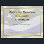 Custom Thin Blue Line Flag Certificate<br><div class="desc">Our Thin Blue Line certificates are the prefect way to recognize achievement, promotion, completion or appreciation. It is an inexpensive and proven way to boost morale in any organization. Our original designs are not just limited to law enforcement, government and police agencies. They are also a beautiful method of recognition...</div>