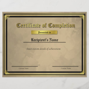 Custom Thin Blue Line Flag Certificate