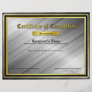 Custom Thin Blue Line Flag Certificate