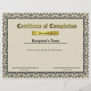 Custom Thin Blue Line Flag Certificate