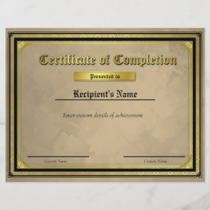 Custom Thin Blue Line Flag Certificate