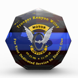 Custom Thin Blue Line Plaque