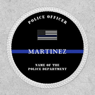 Custom Thin Blue Line Police Officer Appreciation Patch