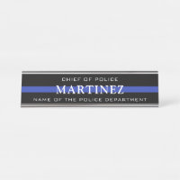 Custom Thin Blue Line Police Officer Police Dept